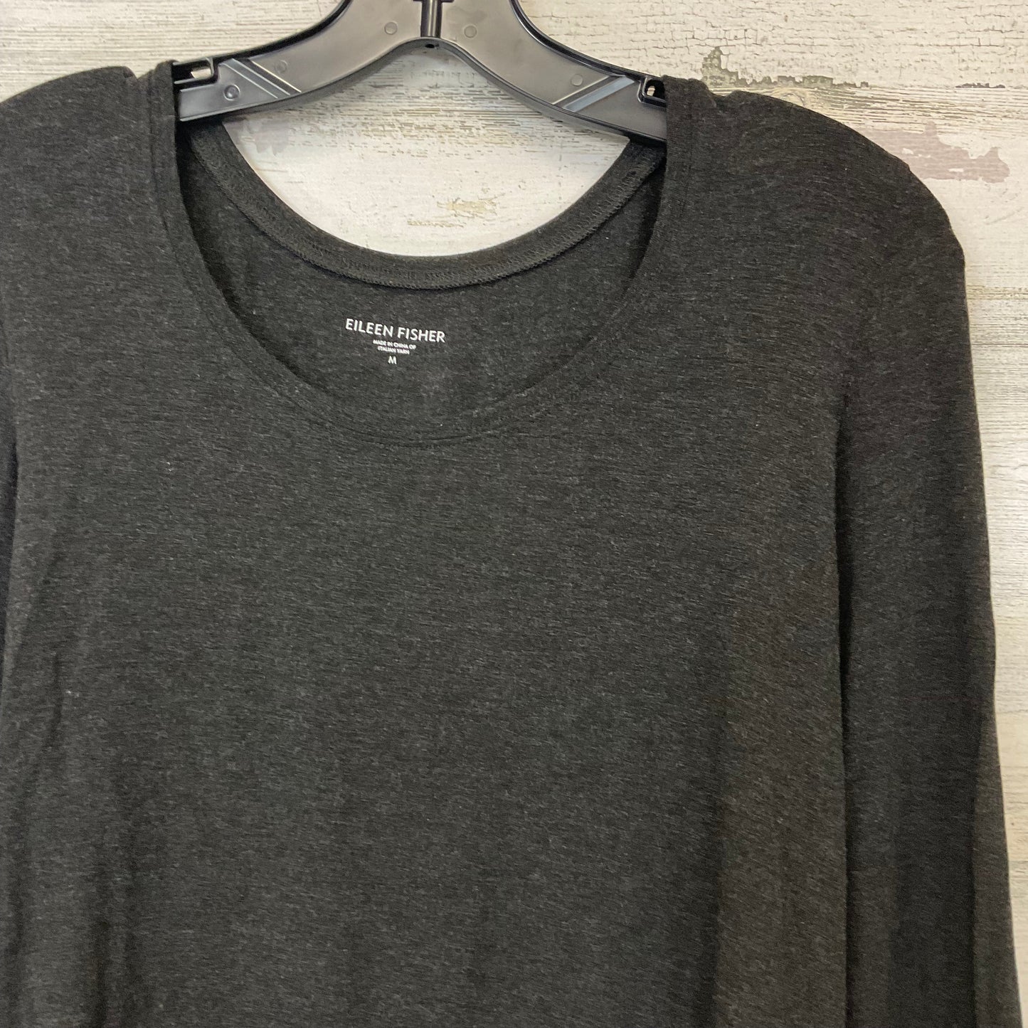 Top Long Sleeve By Eileen Fisher In Grey, Size: M