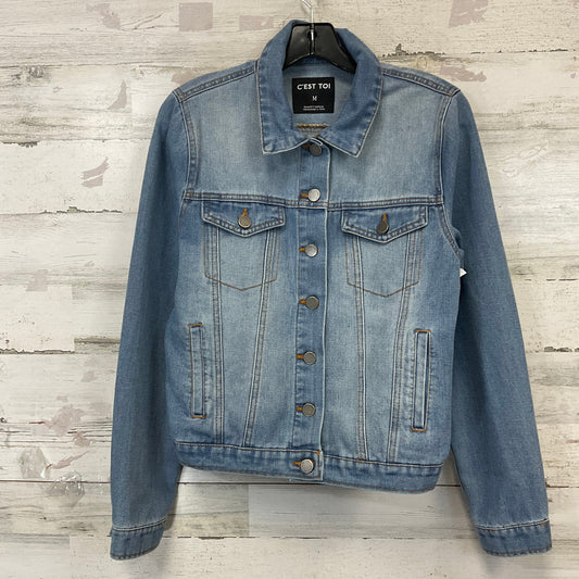 Jacket Denim By Cest Toi In Blue Denim, Size: M