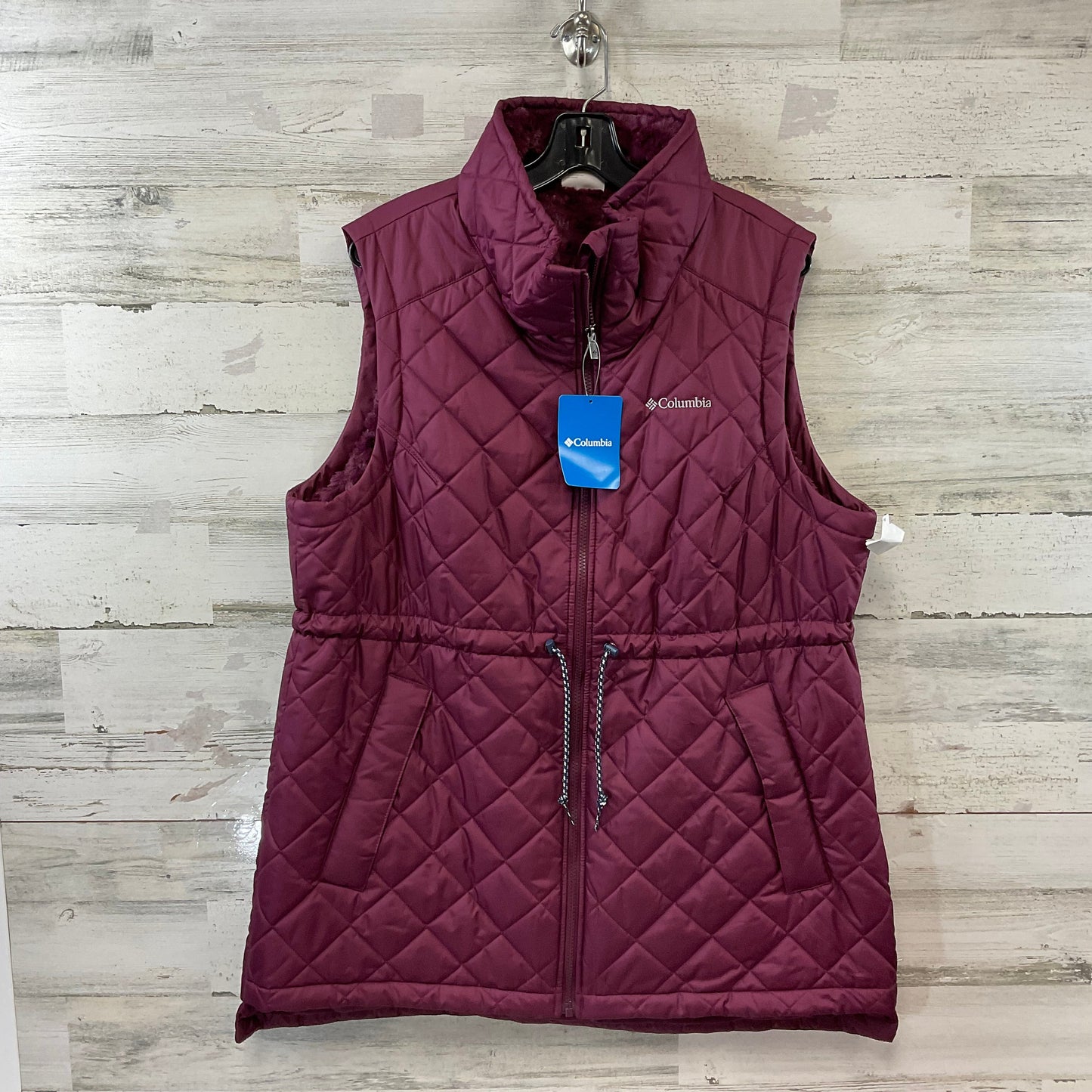 Vest Puffer & Quilted By Columbia In Maroon, Size: Xl