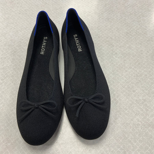 Shoes Flats By Rothys In Black, Size: 9.5