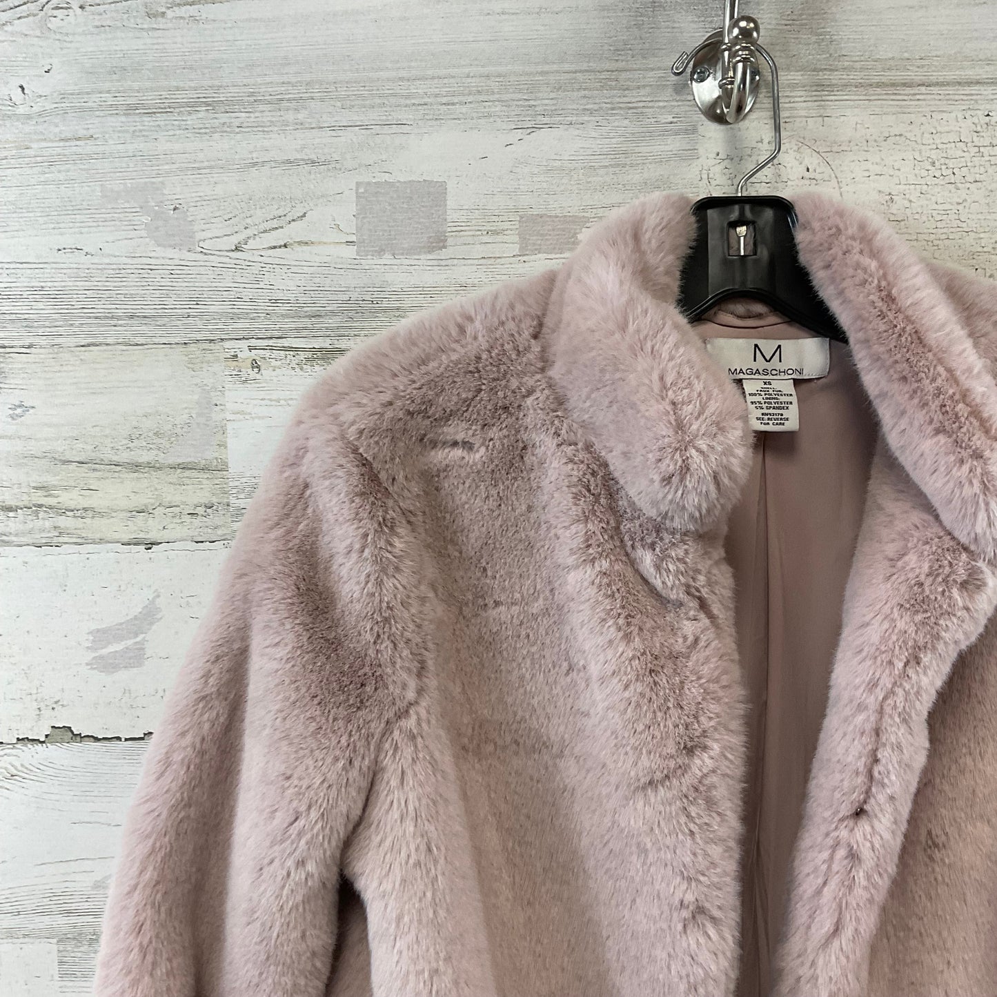 Coat Faux Fur & Sherpa By MAGASCHONI In Pink, Size: Xs