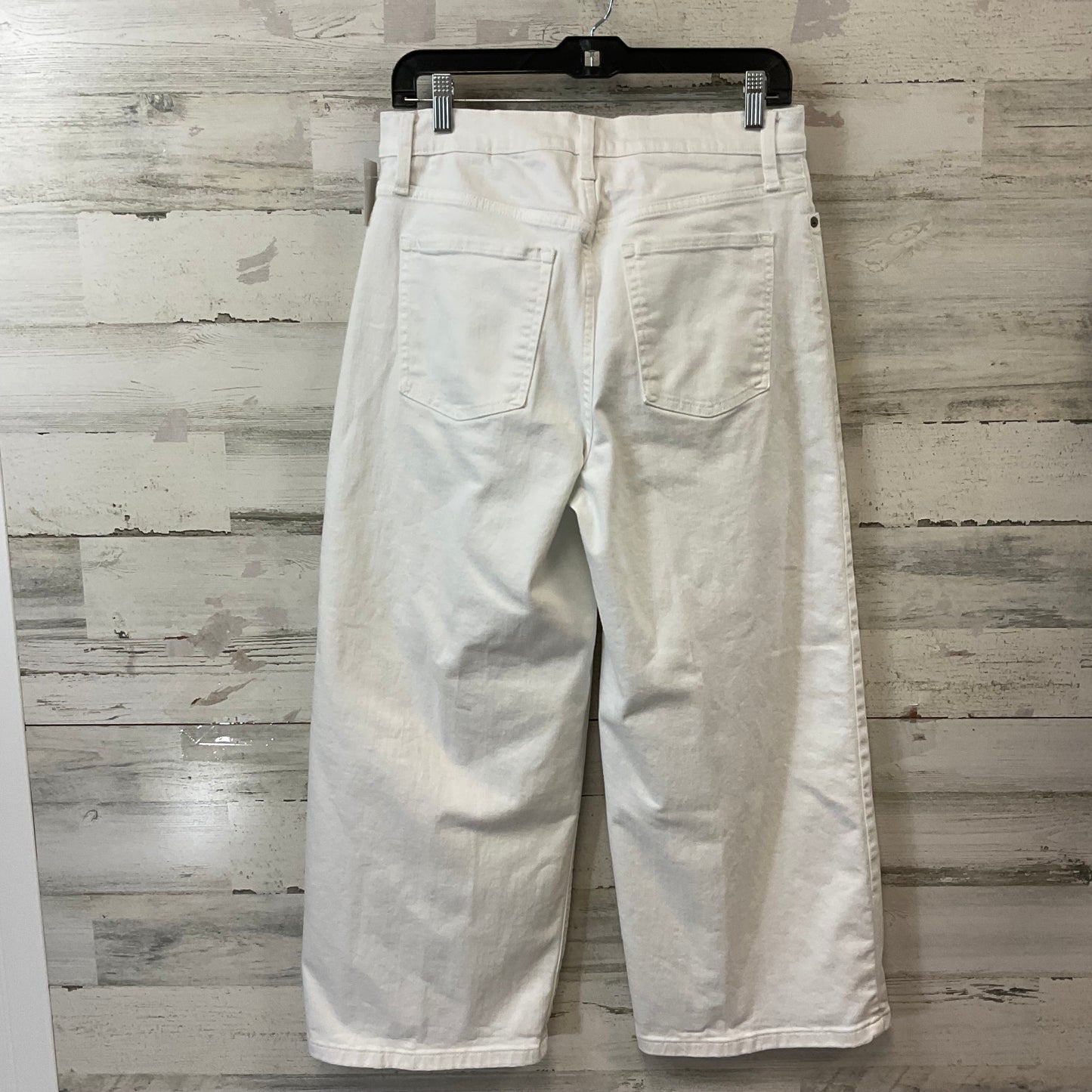 Pants Wide Leg By Banana Republic In White Denim, Size: 6