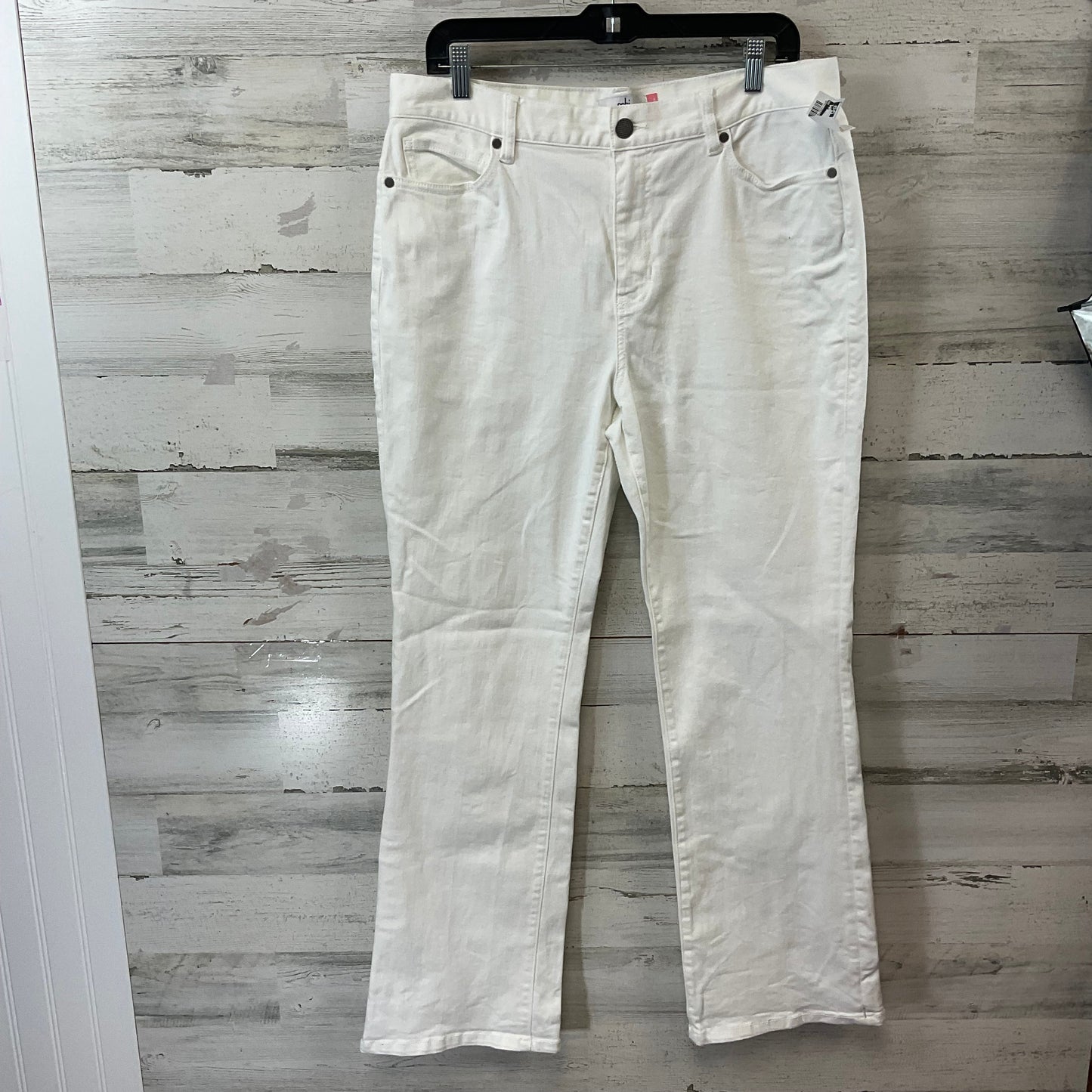 Pants Other By Cabi In White Denim, Size: 12