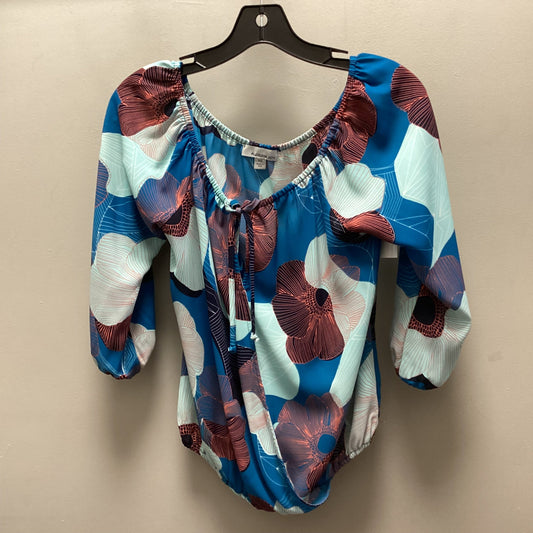 Top 3/4 Sleeve By Allison Joy In Blue, Size: Xs