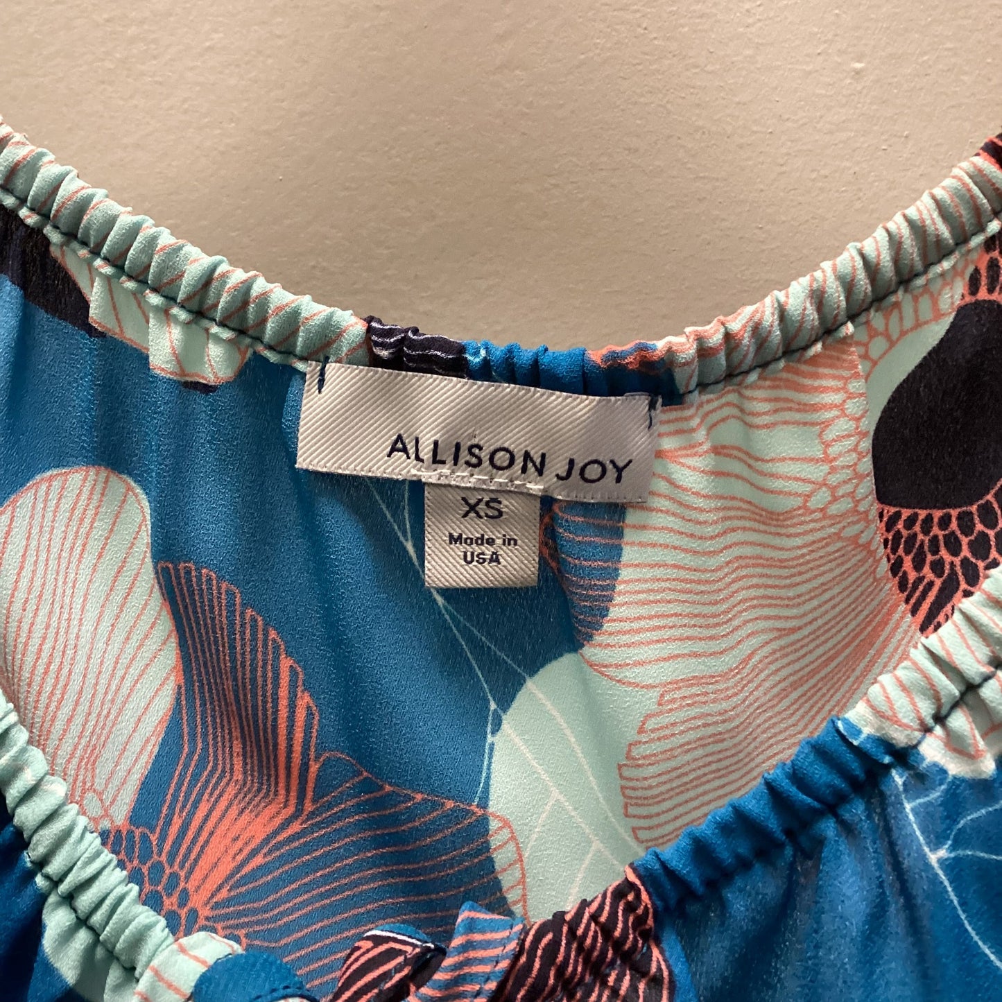 Top 3/4 Sleeve By Allison Joy In Blue, Size: Xs