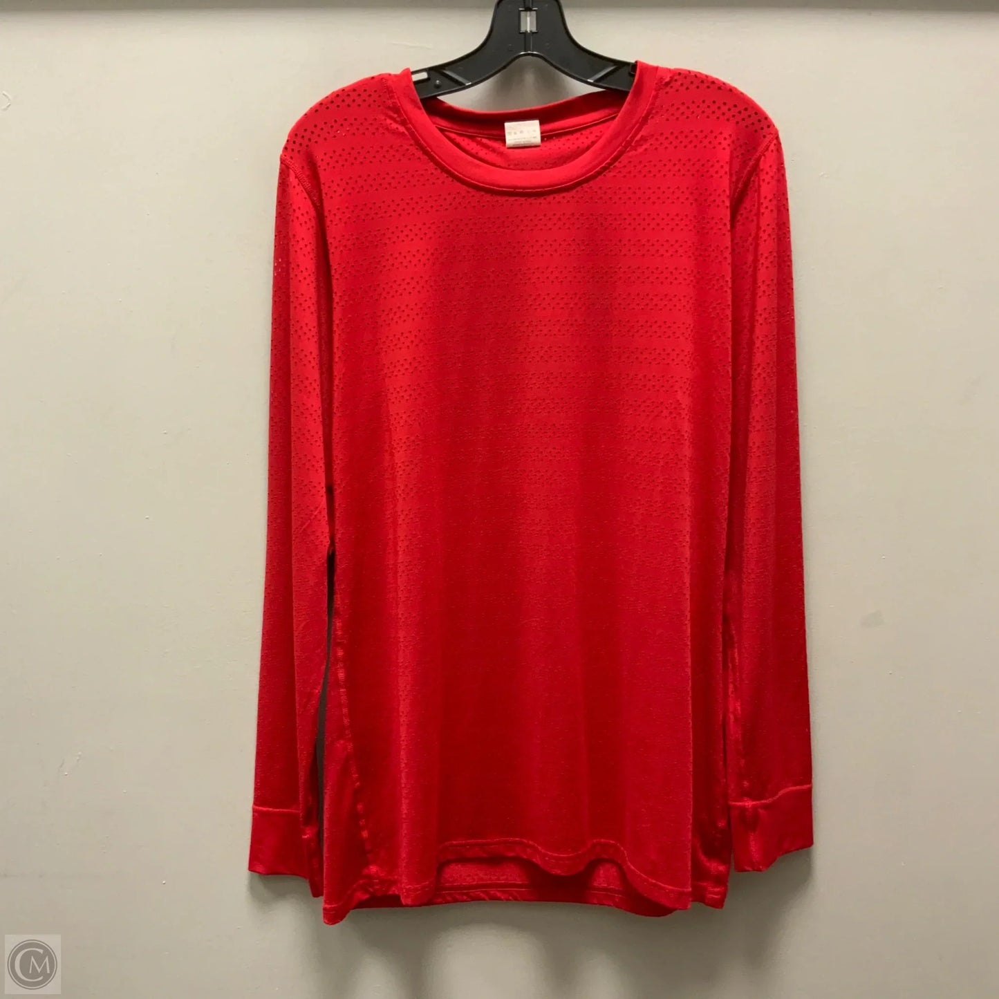 Athletic Top Long Sleeve Crewneck By Zyia In Red, Size: Xl