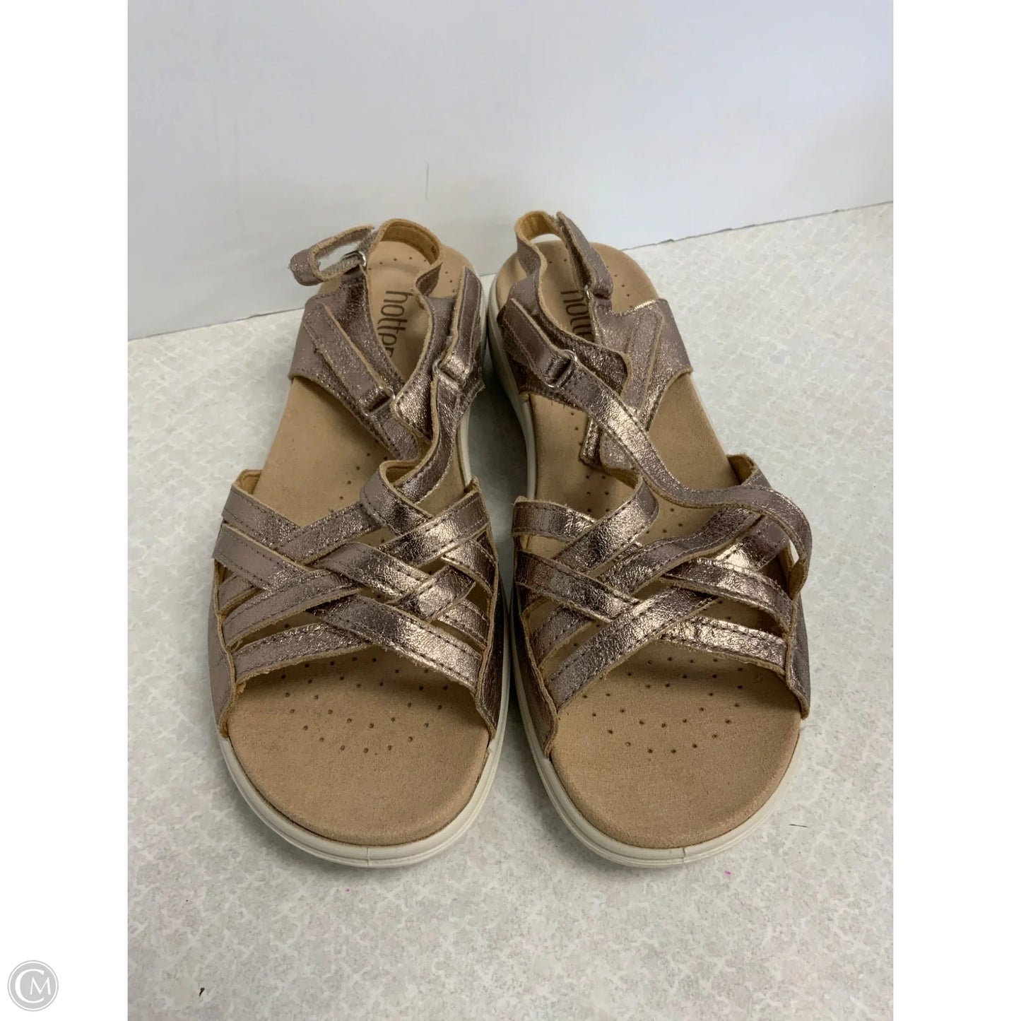 Sandals Flats By Holter In Gold, Size: 8