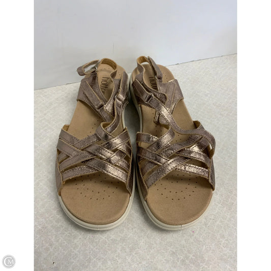 Sandals Flats By Holter In Gold, Size: 8