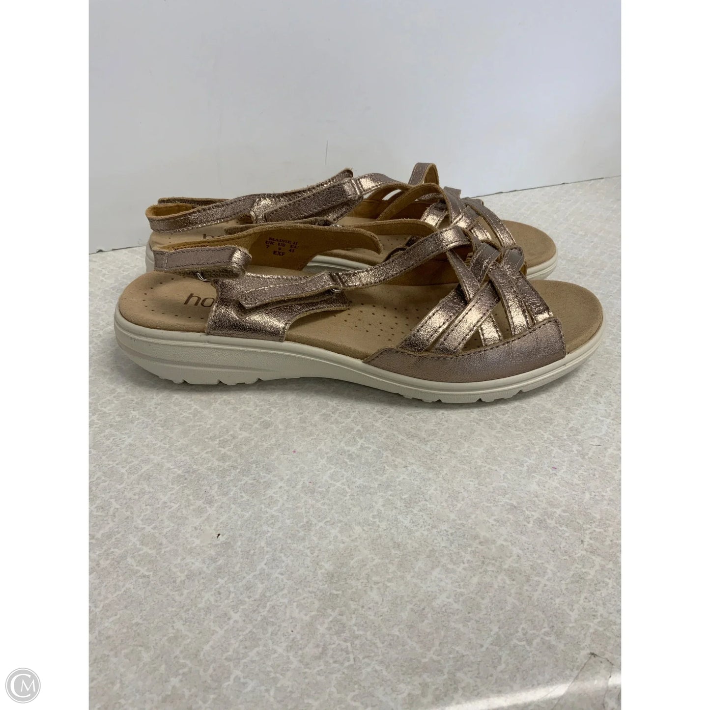 Sandals Flats By Holter In Gold, Size: 8