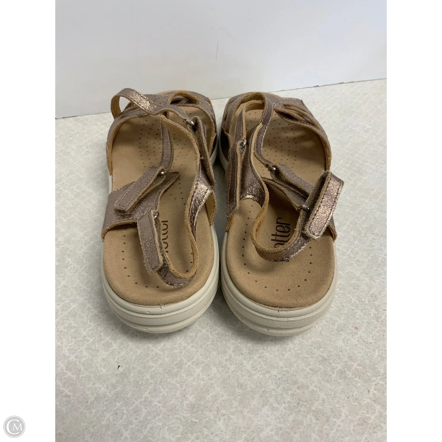 Sandals Flats By Holter In Gold, Size: 8