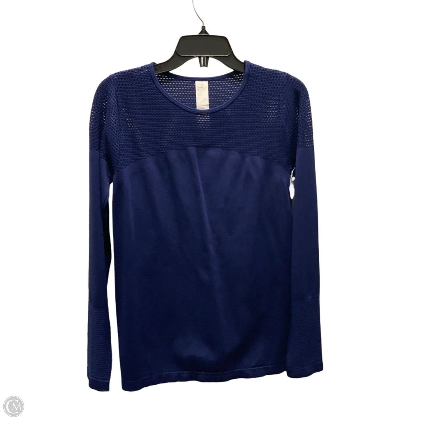 Athletic Top Long Sleeve Crewneck By Fabletics In Blue, Size: M