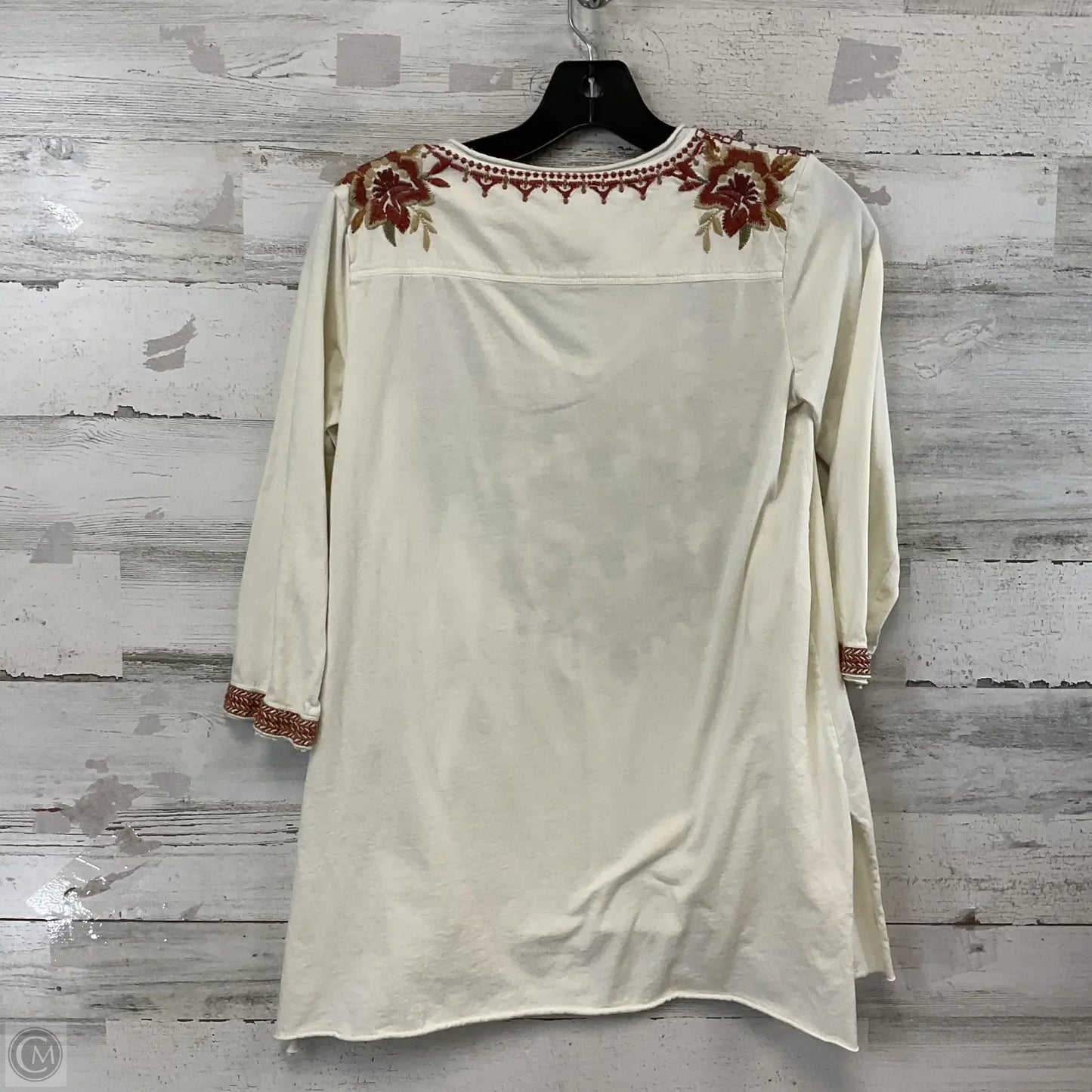 Top Long Sleeve By Johnny Was In Cream, Size: Xs