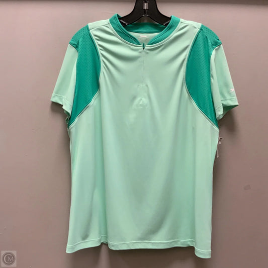 Athletic Top Short Sleeve By Slazenger In Green, Size: Xl