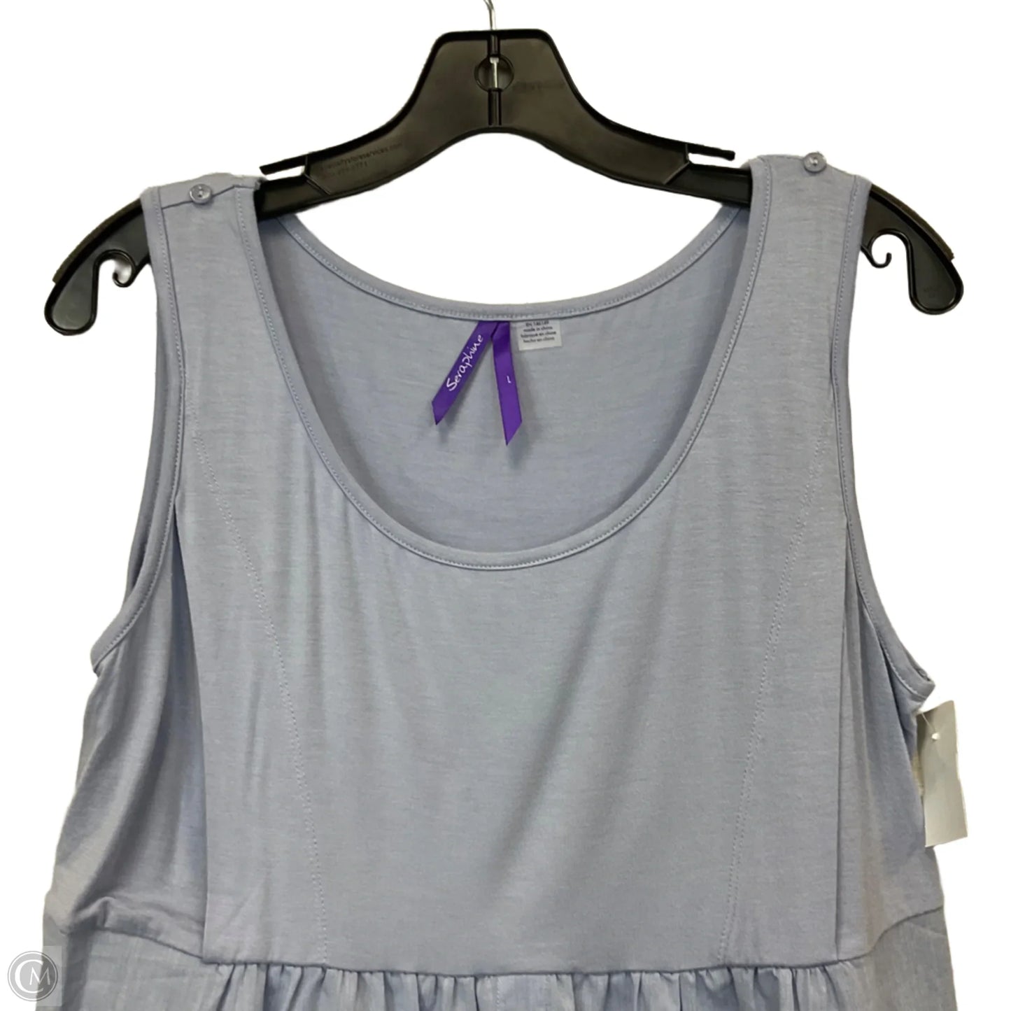 Top Sleeveless Basic By Seraphine In Blue, Size: L