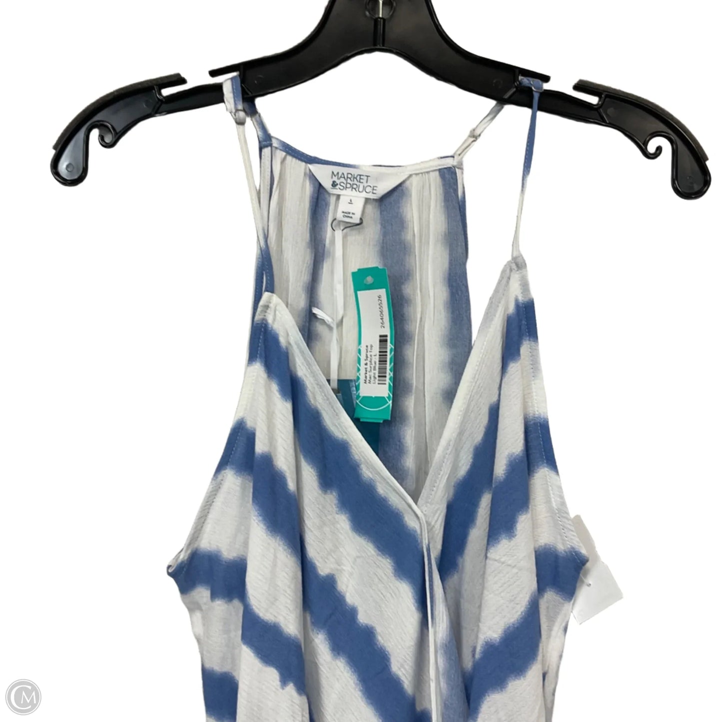 Top Sleeveless By Market & Spruce In Blue, Size: L