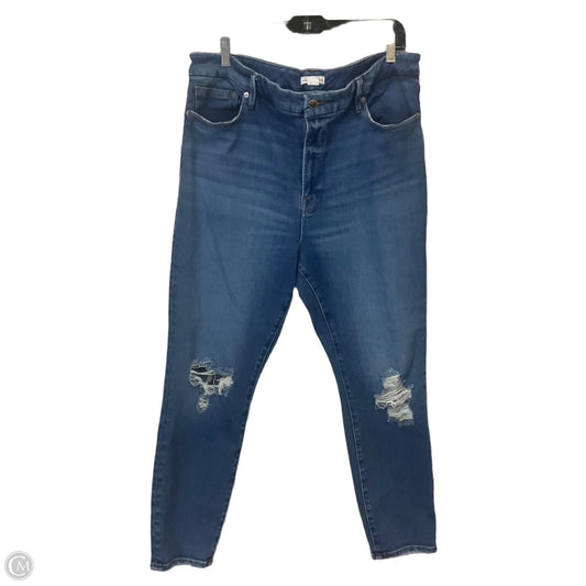 Jeans Skinny By Good American In Blue Denim, Size: 20