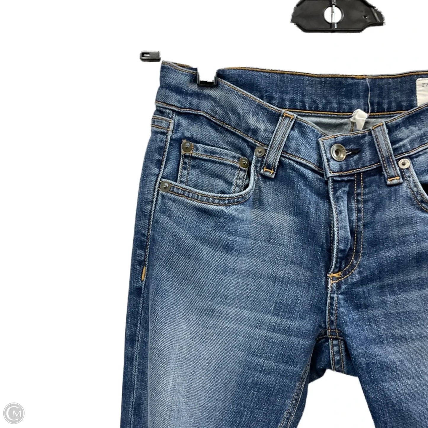 Jeans Skinny By Rag & Bones Jeans In Blue Denim, Size: 00