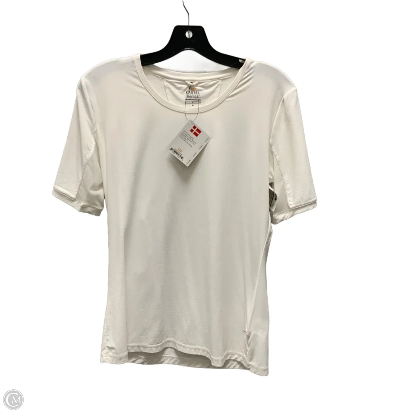 Athletic Top Short Sleeve By Kastel In White, Size: M