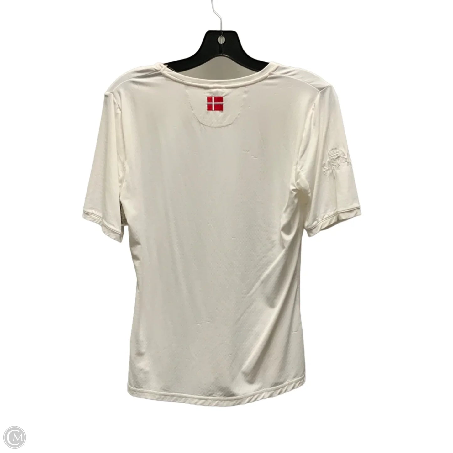 Athletic Top Short Sleeve By Kastel In White, Size: M