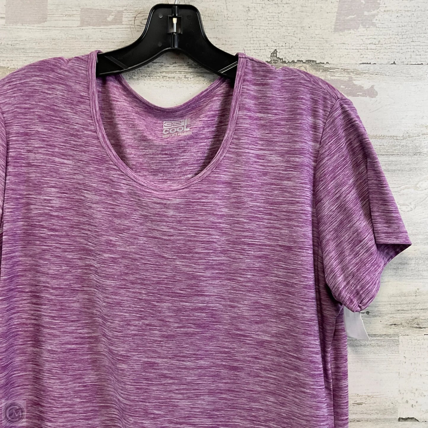 Athletic Top Short Sleeve By 32 Degrees In Purple, Size: Xl