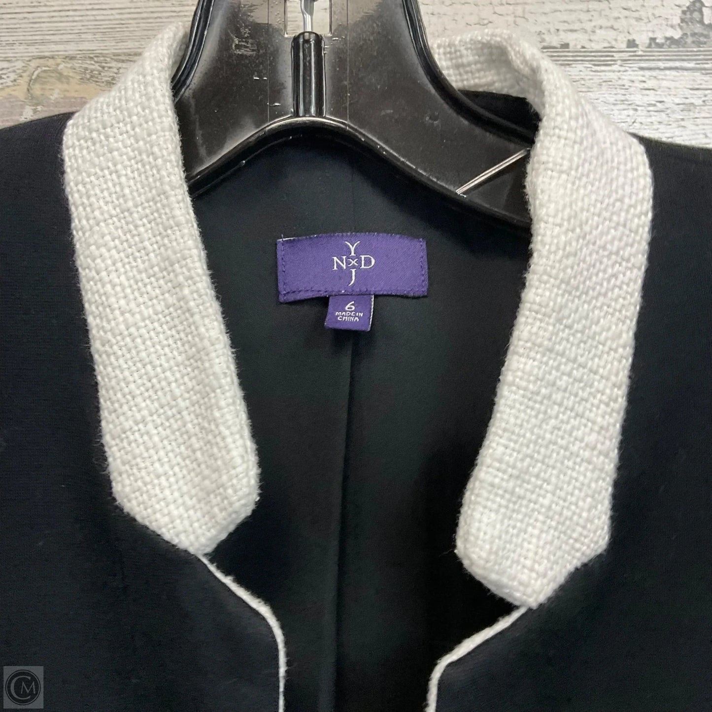 Jacket Other By Not Your Daughters Jeans In Black & Cream, Size: S