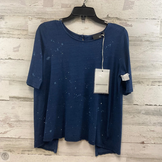 Top Short Sleeve By Ag Jeans In Blue, Size: S