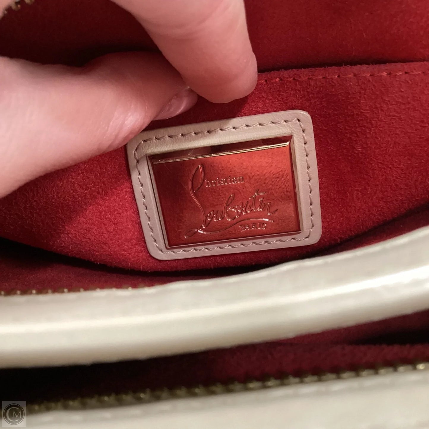 Handbag Luxury Designer By Christian Louboutin, Size: Large