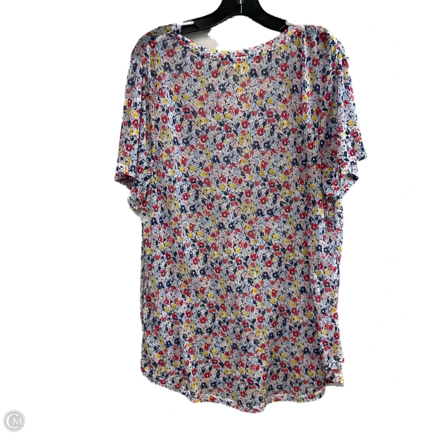 Top Short Sleeve Basic By Style And Company In Blue, Size: 3x