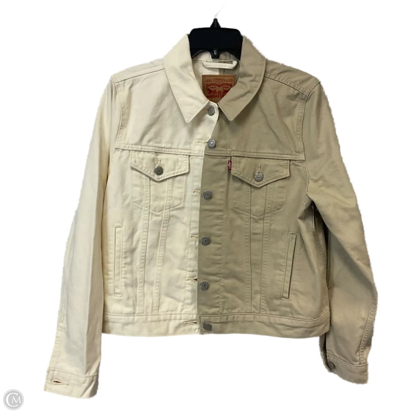 Jacket Denim By Levis In Tan, Size: Xl