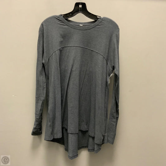Athletic Top Long Sleeve Crewneck By Lululemon In Grey, Size: L