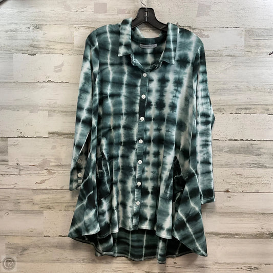 Top Long Sleeve By SNAPDRAGON & TWIG In Green, Size: Xs