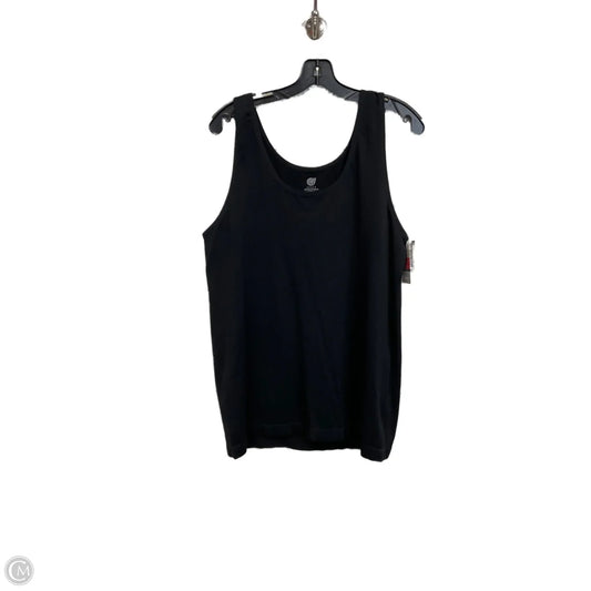Top Sleeveless Basic By Jilla In Black, Size: 3x