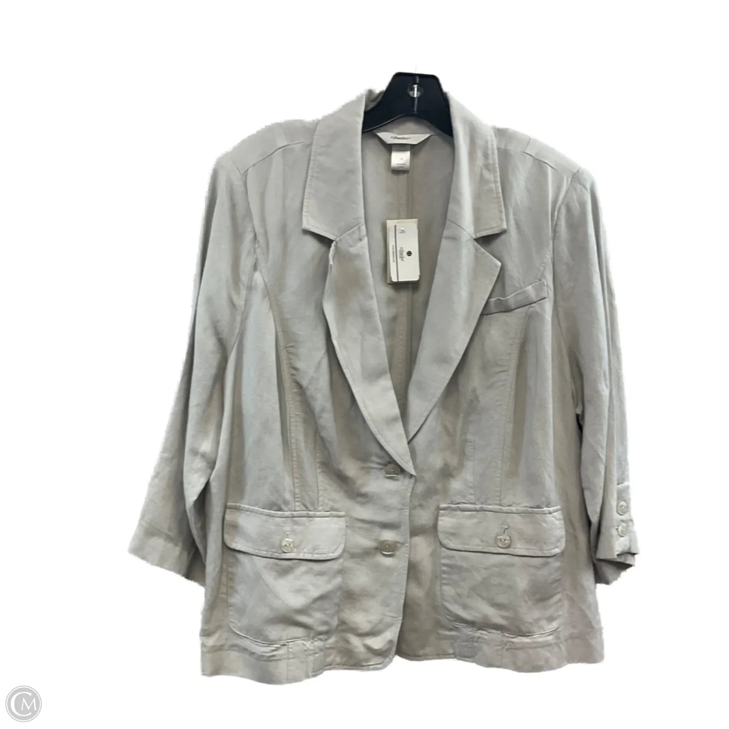 Blazer By Cj Banks In Grey, Size: 1x