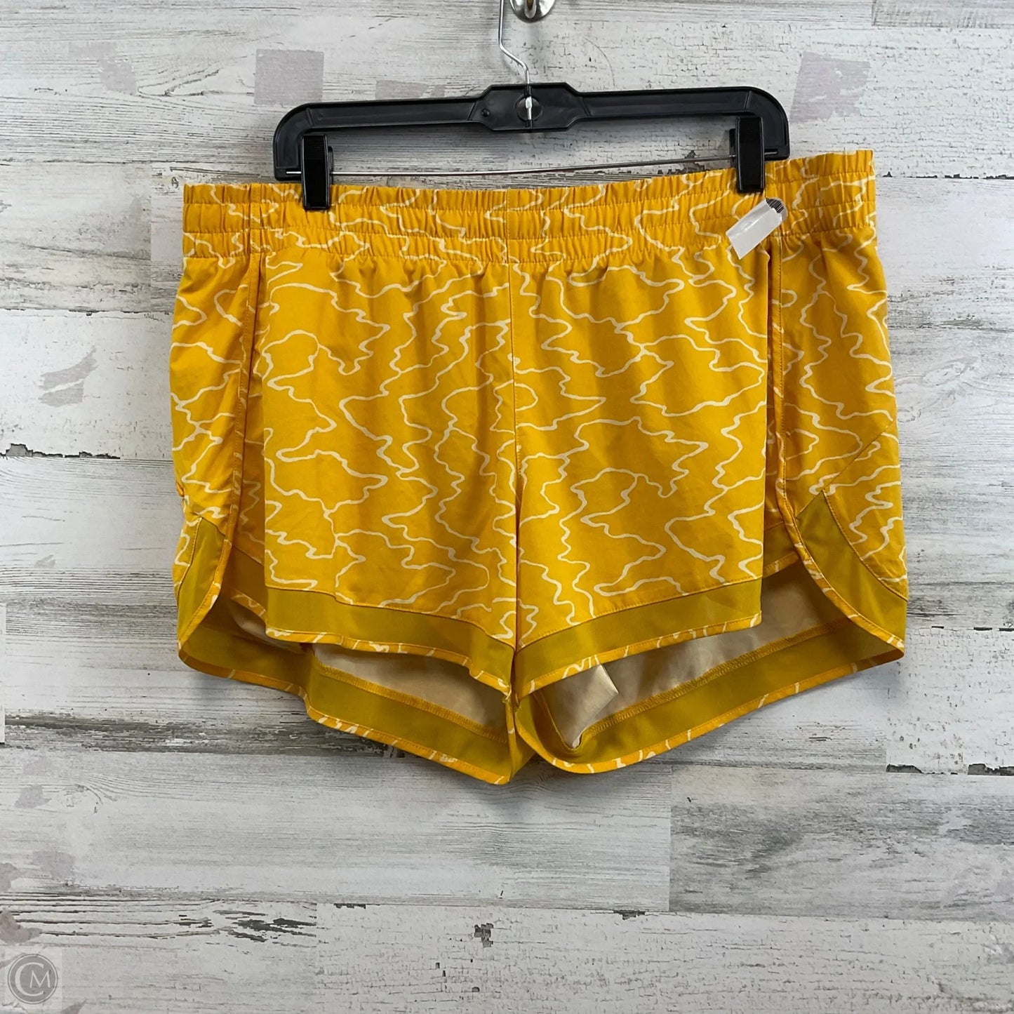 Athletic Shorts By Athleta In Yellow, Size: Xl