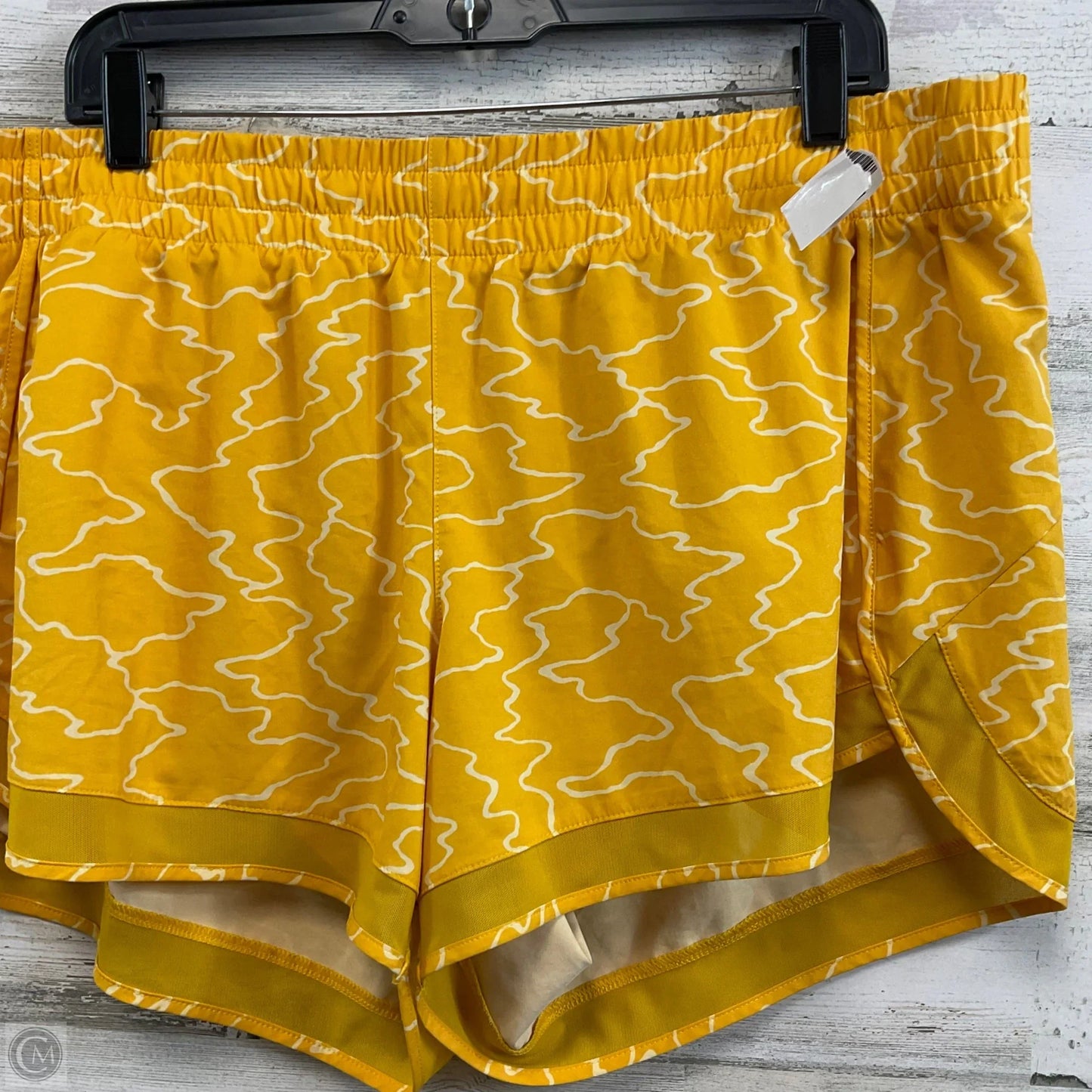 Athletic Shorts By Athleta In Yellow, Size: Xl