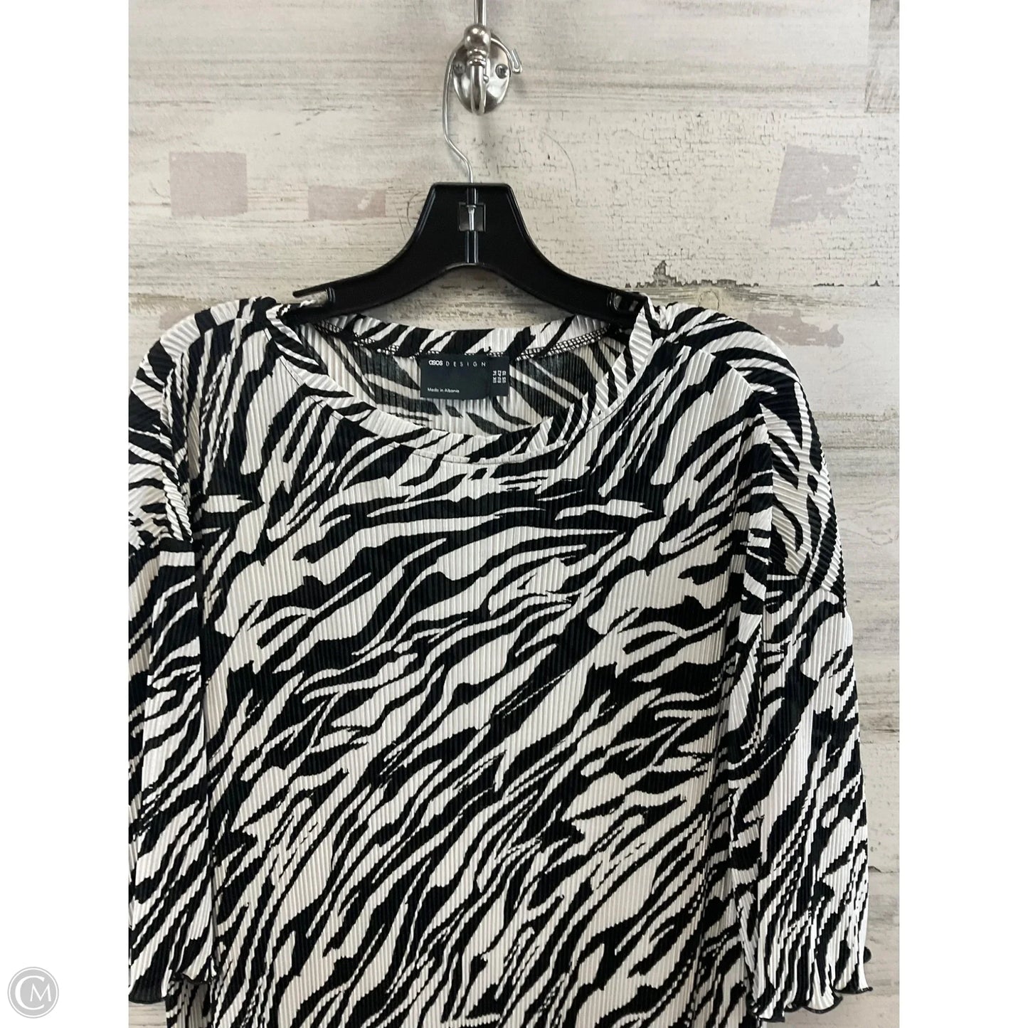 Dress Casual Midi By Asos In Black & White, Size: M