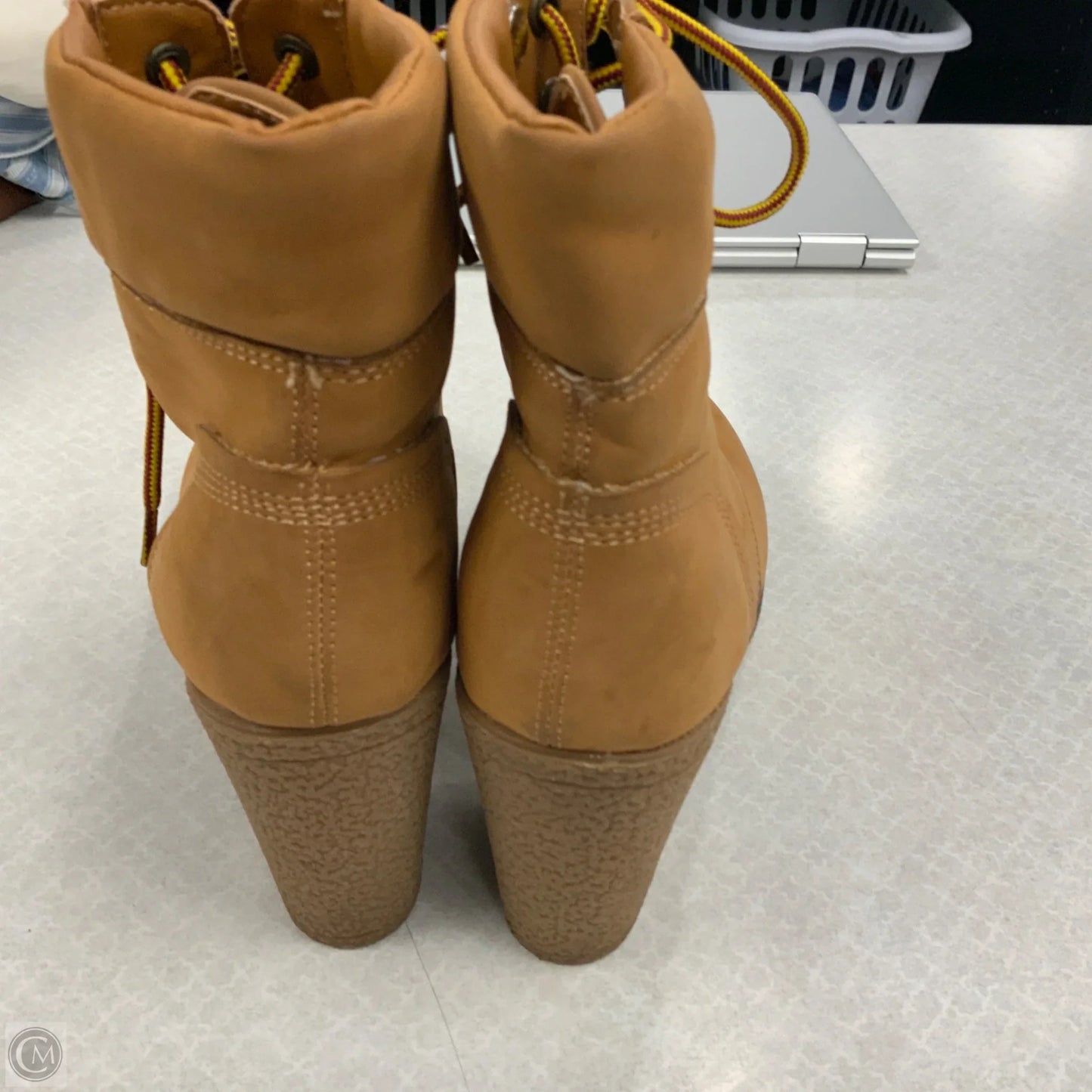 Boots Ankle Heels By White Mountain In Brown, Size: 7