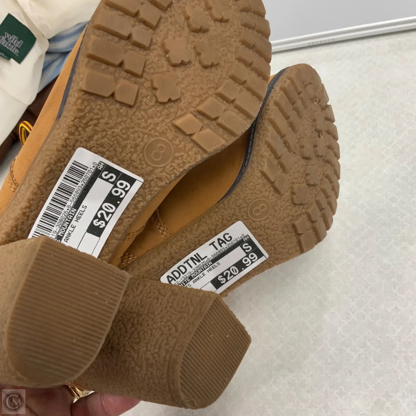 Boots Ankle Heels By White Mountain In Brown, Size: 7