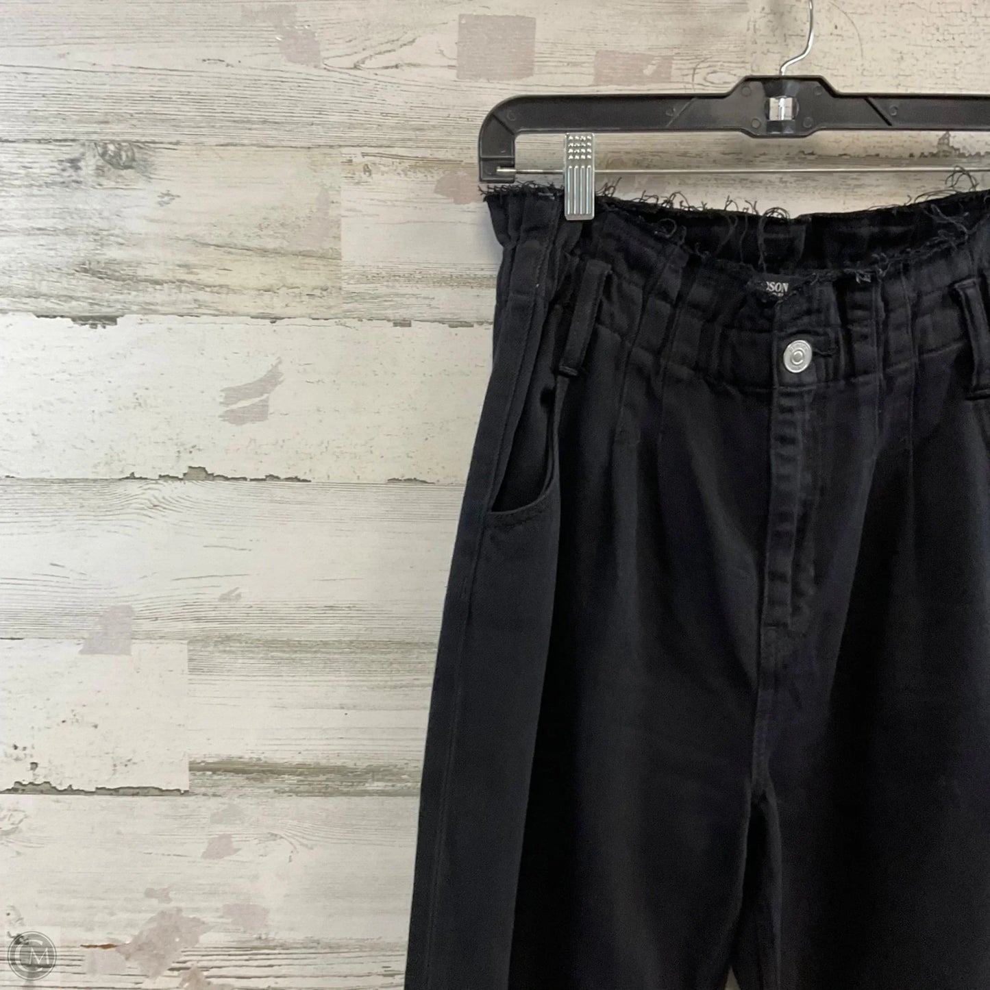 Jeans Wide Leg By Hudson In Black, Size: 4