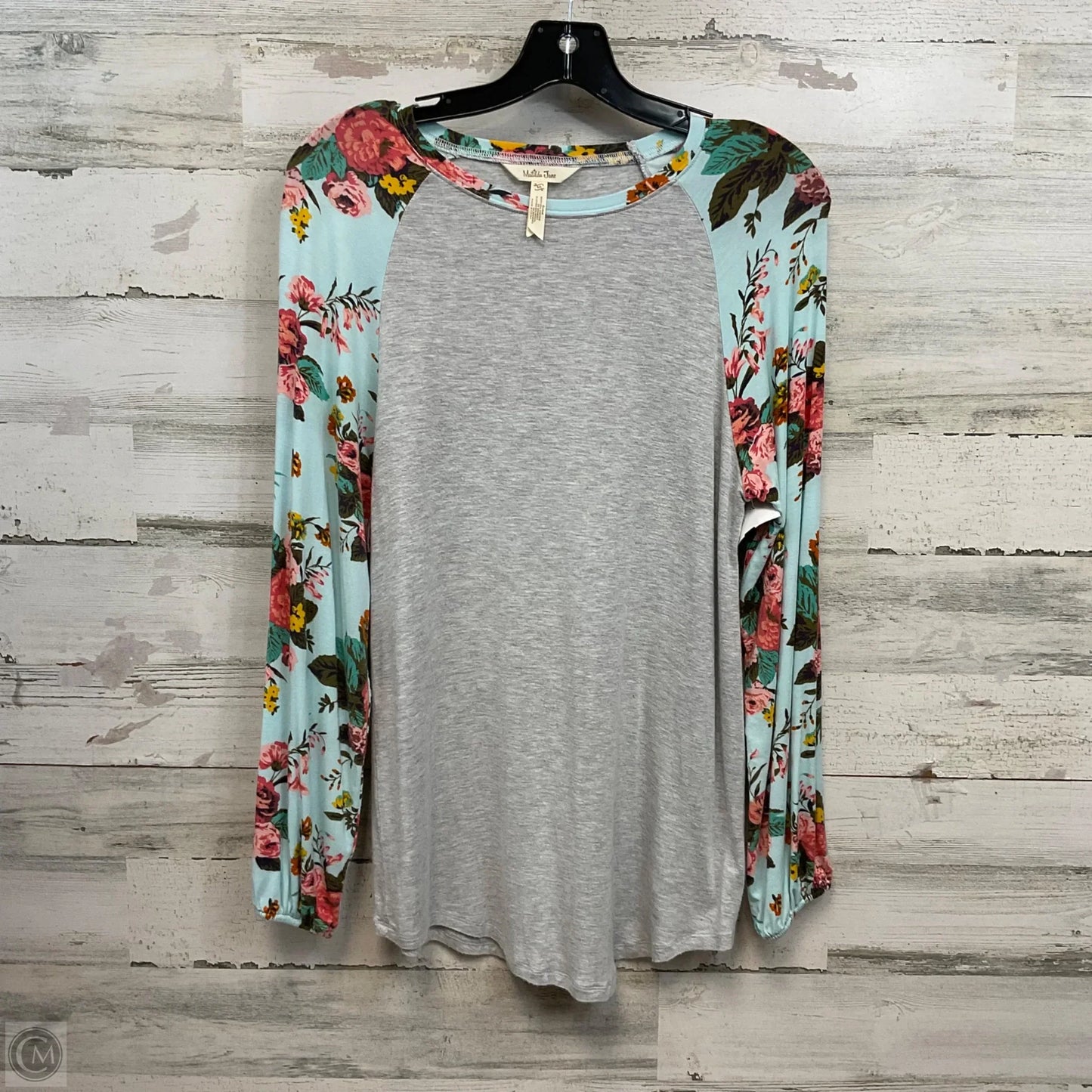 Top Long Sleeve By Matilda Jane In Grey, Size: M