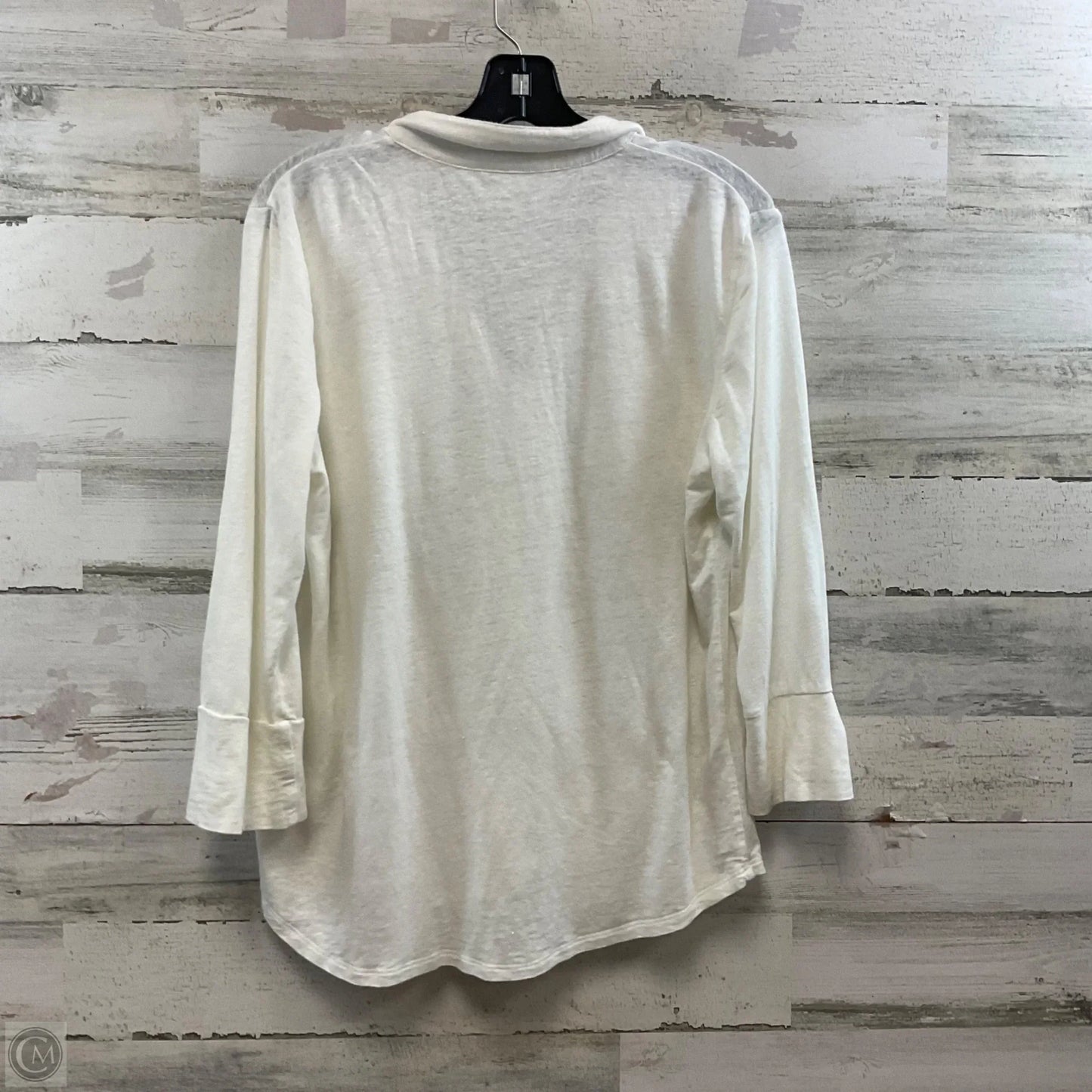 Top Long Sleeve By J Mclaughlin In White, Size: L