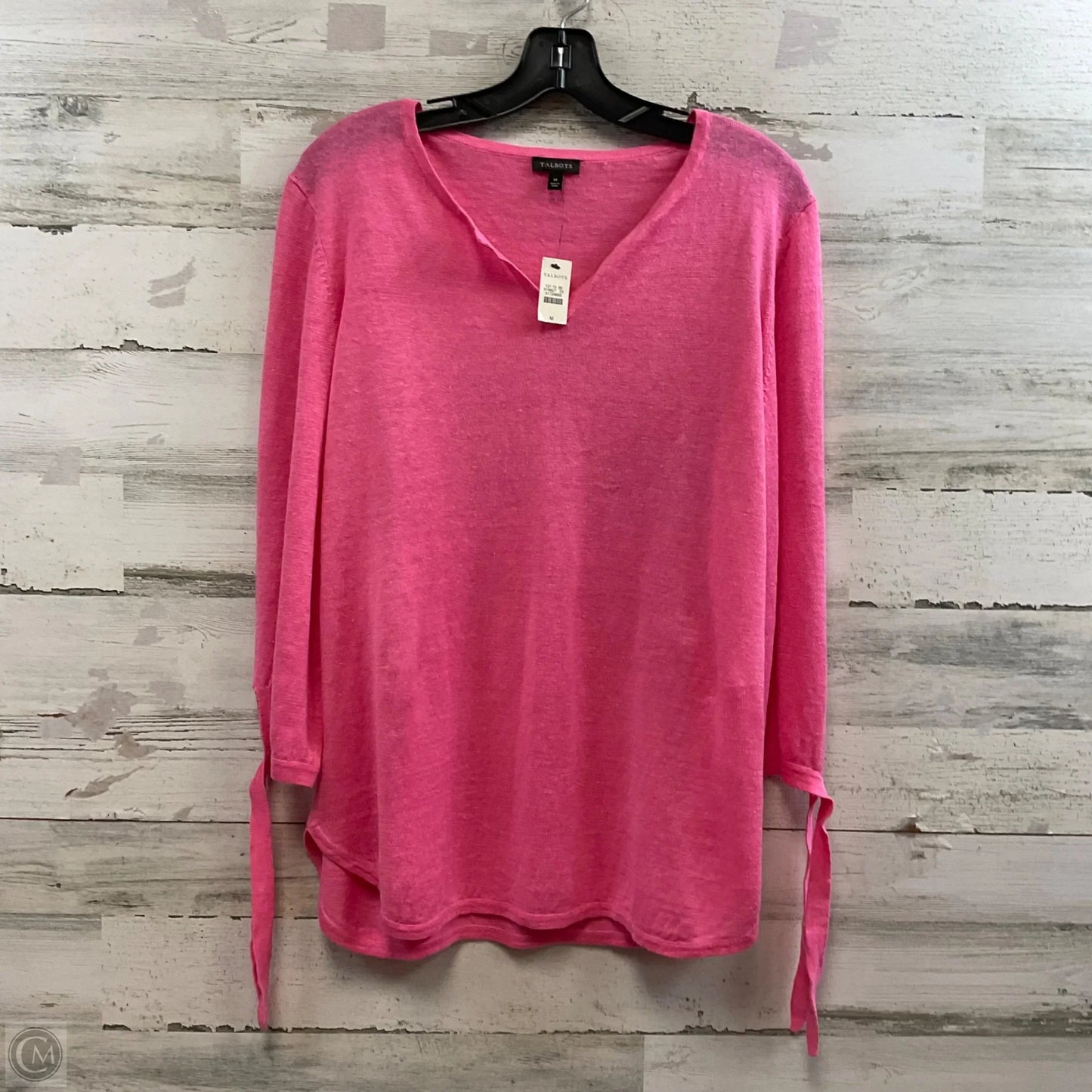 Top Long Sleeve By Talbots In Pink, Size: M