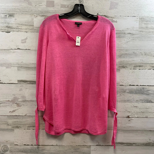 Top Long Sleeve By Talbots In Pink, Size: M