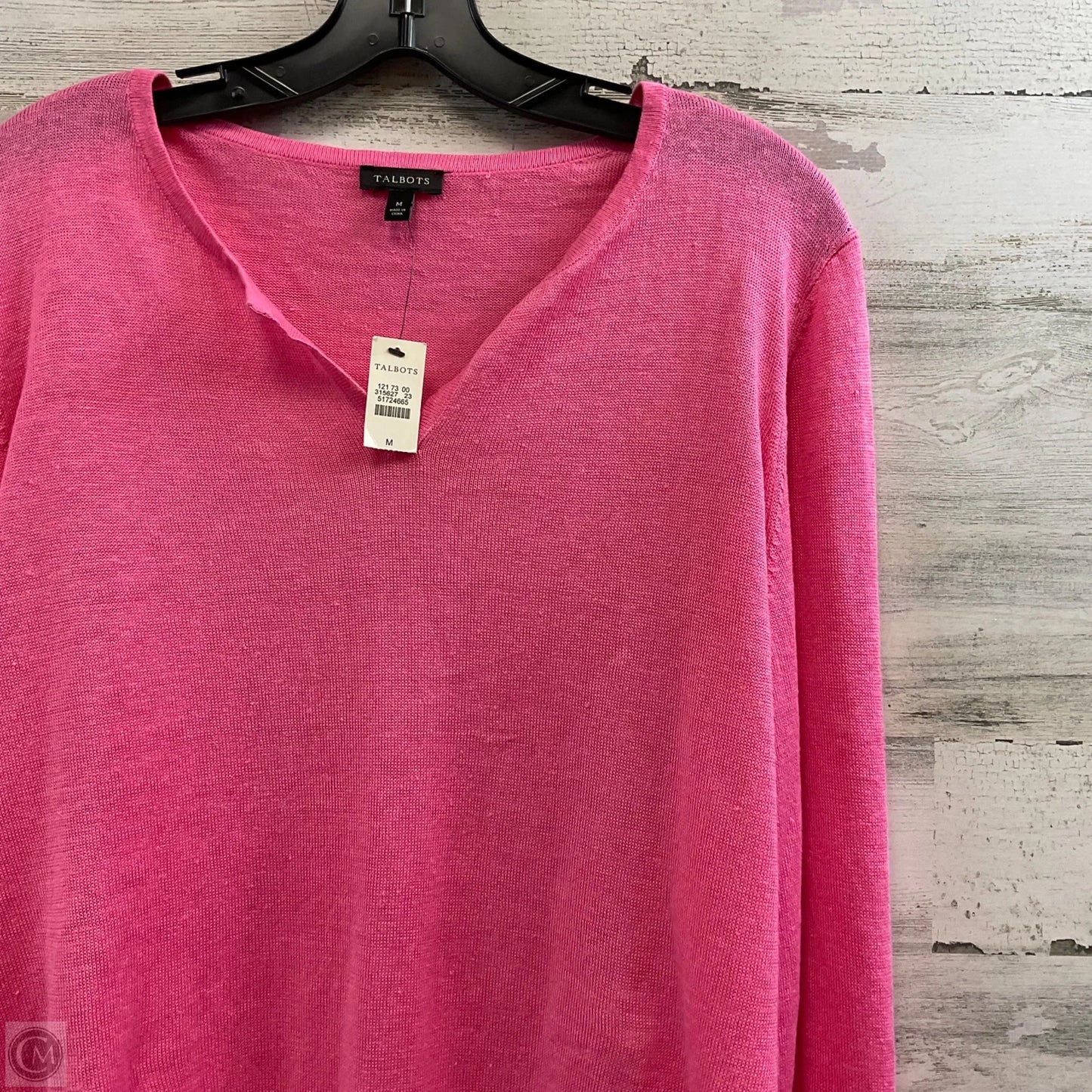 Top Long Sleeve By Talbots In Pink, Size: M
