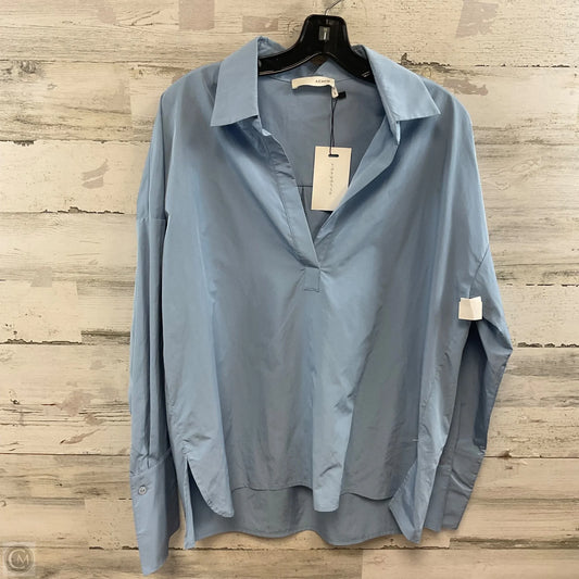 Blouse Long Sleeve By ACHIO In Blue, Size: S