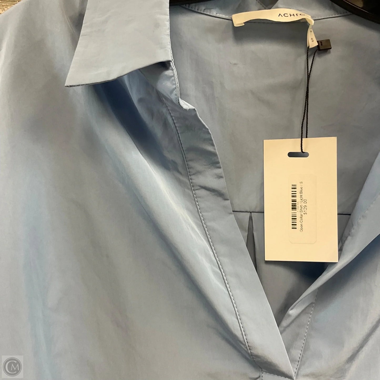 Blouse Long Sleeve By ACHIO In Blue, Size: S