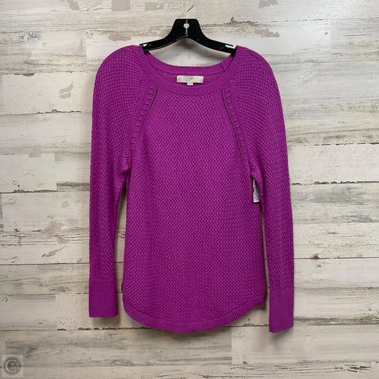 Sweater By Loft In Purple, Size: L