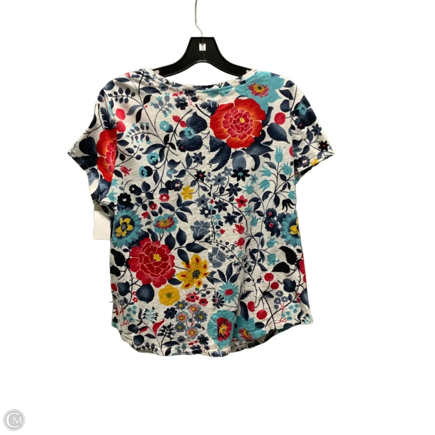 Top Short Sleeve Basic By Loft In Blue, Size: Xl