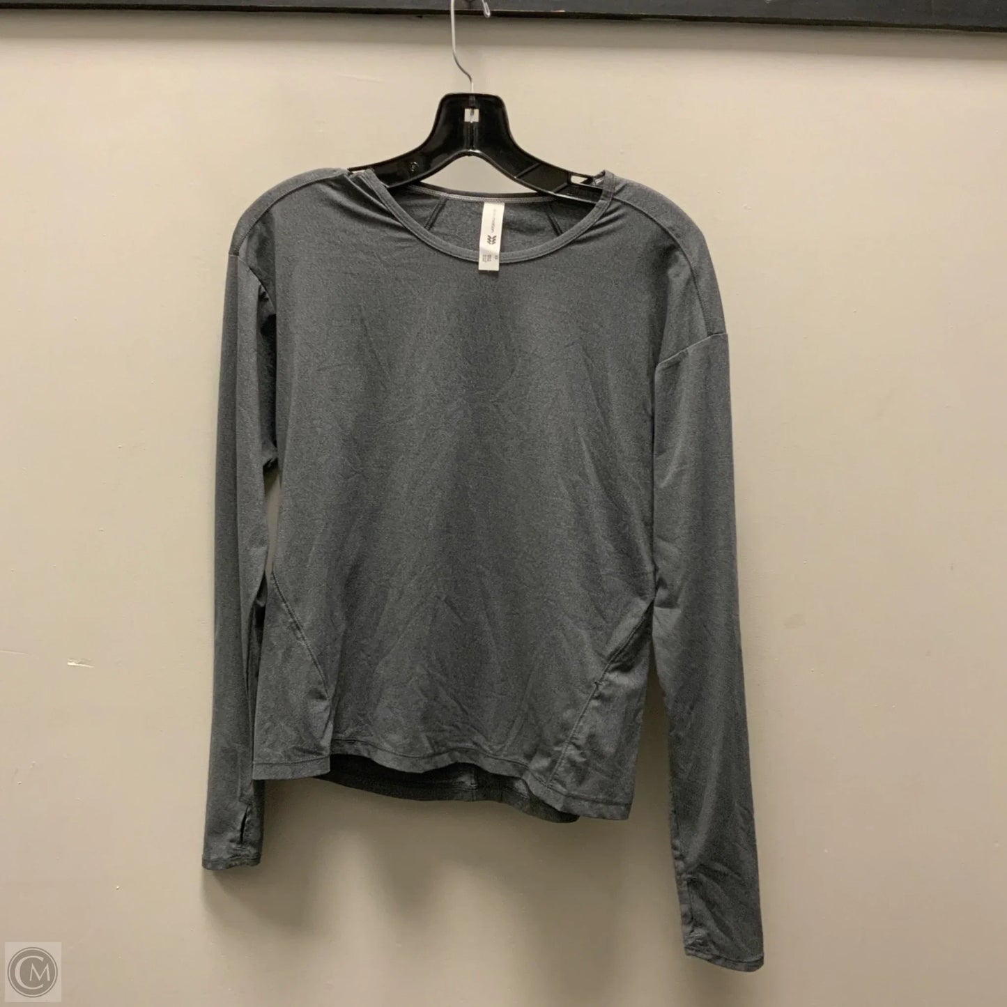 Athletic Top Long Sleeve Crewneck By All In Motion In Grey, Size: Xs