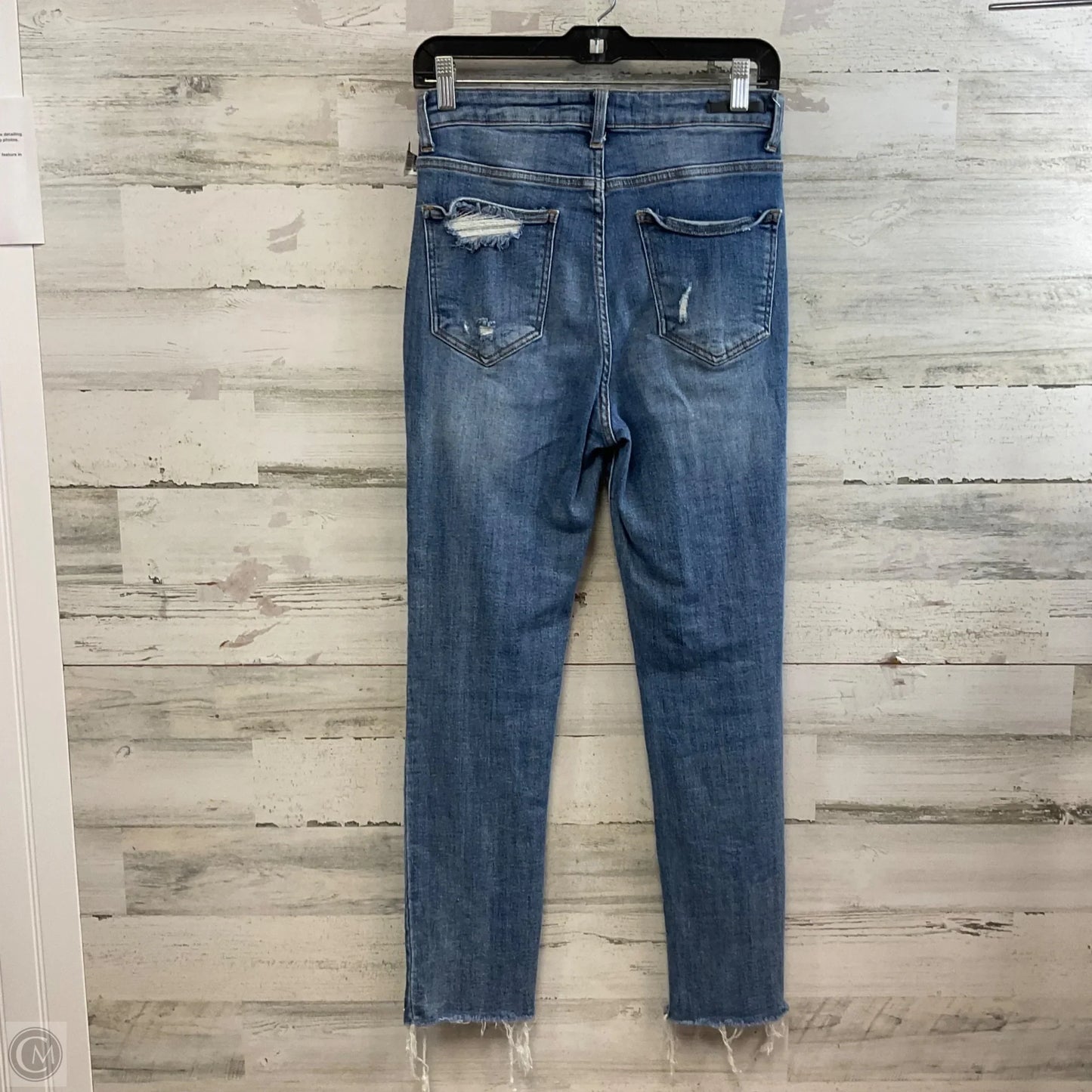 Jeans Straight By Risen In Blue Denim, Size: 4